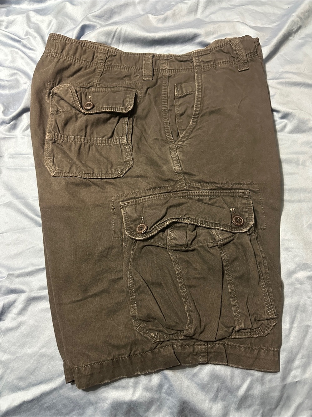 American Eagle Outfitters Men's Cargo Shorts - gray/black